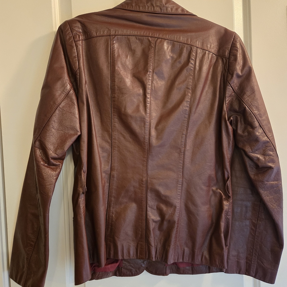 Berman's Women's Burgundy Blazer - Picture 5 of 5